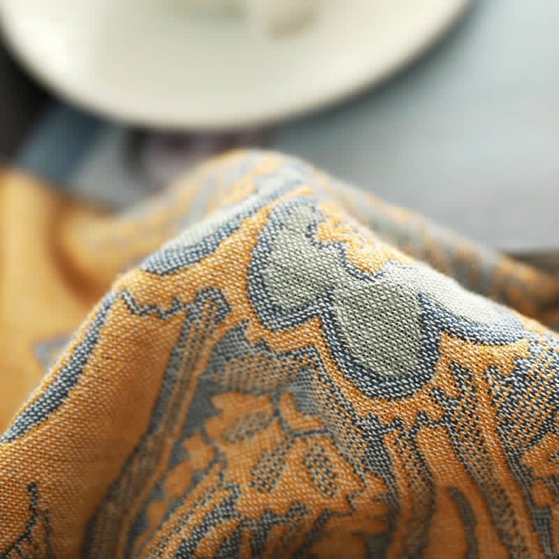 Ownkoti Couverture de canapé légère en coton à motif floral