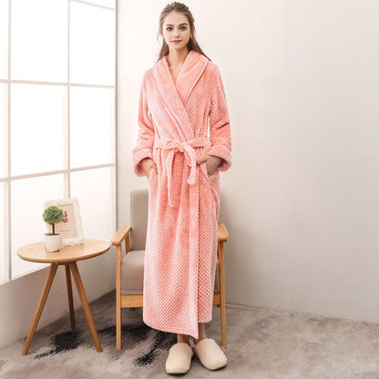 Peignoir long en polaire bouffante Ownkoti