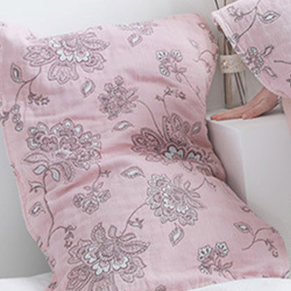 Serviette de toilette double face en coton à motif floral bohème (2 pièces)