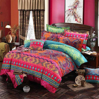 Housse de couette papillon avec taies d'oreiller