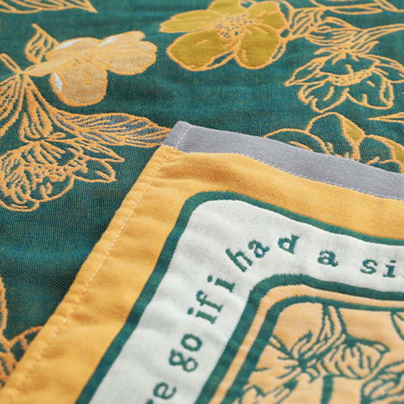 Serviette de bain réversible Ownkoti à motif floral en différentes couleurs