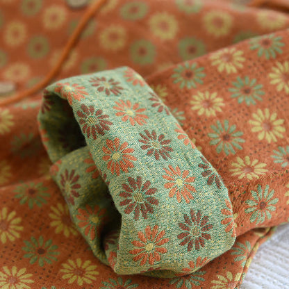 Ensemble de vêtements d'intérieur Jacquard Daisy en pur coton