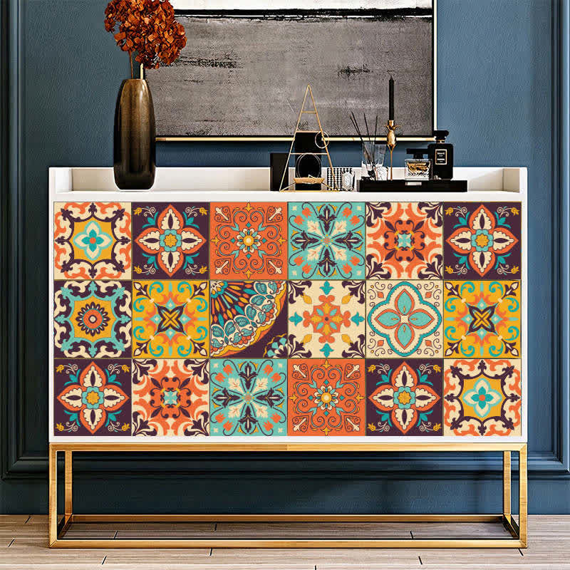 Ownkoti - Autocollants muraux à motifs abstraits variés (lot de 10)