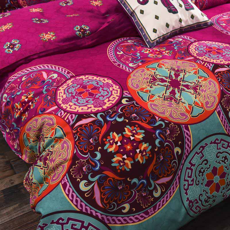 Housse de couette et taie d'oreiller « Juwel Flower »