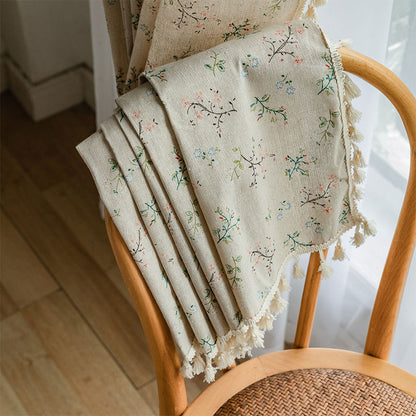 Rideau filtrant la lumière de style campagnard avec motif floral