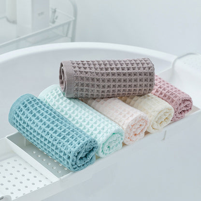Serviettes en coton gaufré unies Ownkoti (lot de 3)