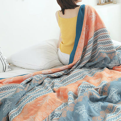 Couette réversible Ownkoti en coton avec structure en épi de blé