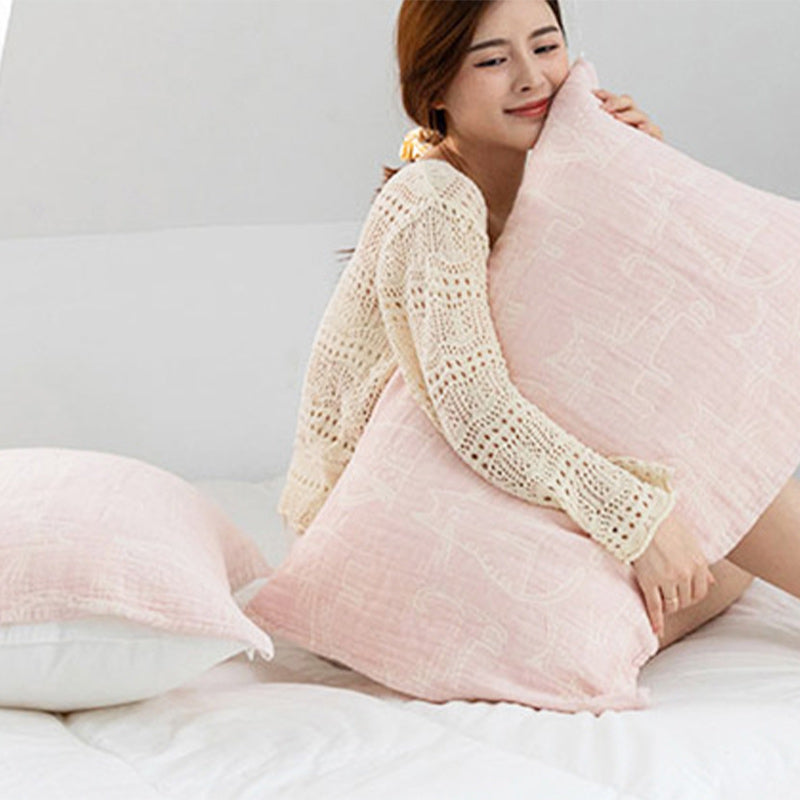 Coussin décoratif en coton imprimé chat Ownkoti (2 pièces)