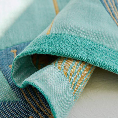 Serviette oreiller en gaze de coton à imprimé pissenlit (2 pièces)