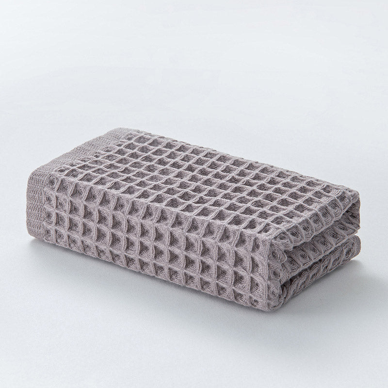 Serviettes en coton gaufré unies Ownkoti (lot de 3)