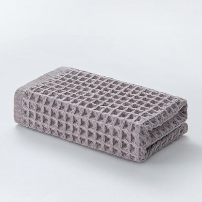 Serviettes en coton gaufré unies Ownkoti (lot de 3)