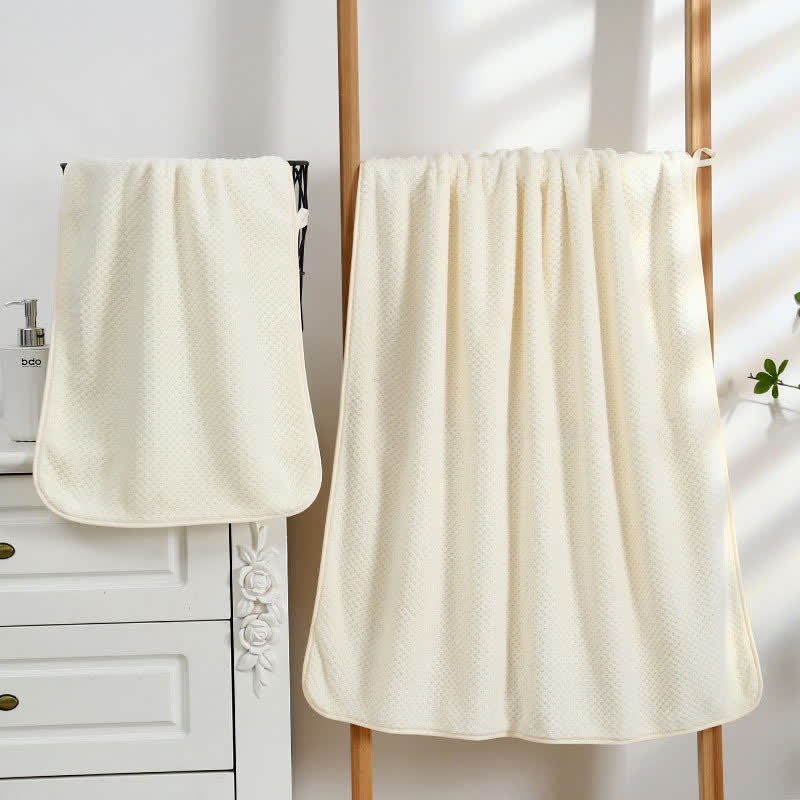 Serviette de bain unie, douce et respirante