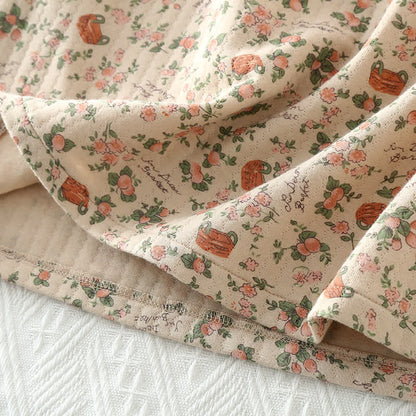 Ensemble de vêtements de détente en coton de style roseraie vintage
