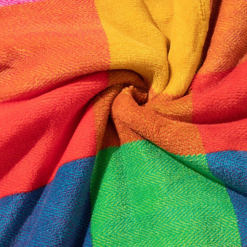 Couverture épaisse Ownkoti avec motif à carreaux colorés