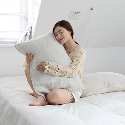 Coussin décoratif en coton imprimé chat Ownkoti (2 pièces)