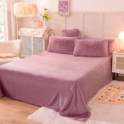 Parure de lit moelleuse avec housse de couette et taie d'oreiller