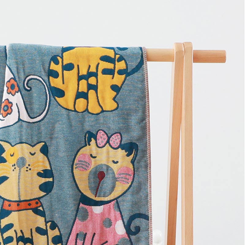 Serviette de bain pour chat Ownkoti en coton, couverture pour bébé