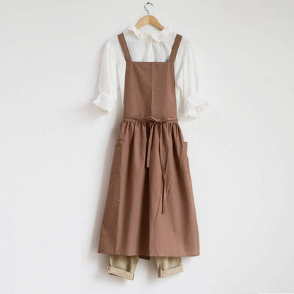 Tablier en coton Ownkoti, tablier imperméable avec poches