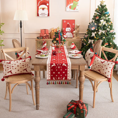 Chemin de table luxueux pour la décoration de Noël