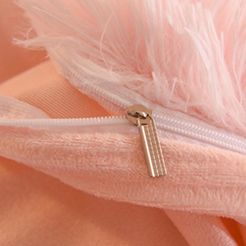 Parure de lit moelleuse avec housse de couette et taie d'oreiller