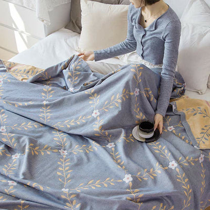 Couverture fine, respirante et réversible à deux couches