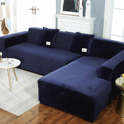 Housse de canapé en daim Ownkoti de couleur pure, élastique