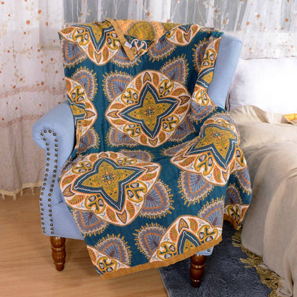 Serviette de plage florale Ownkoti, douce, double face