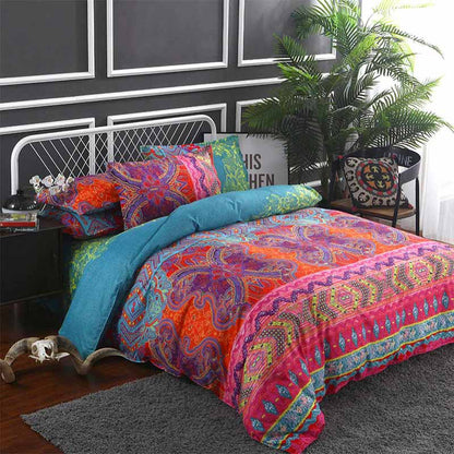 Housse de couette papillon avec taies d'oreiller