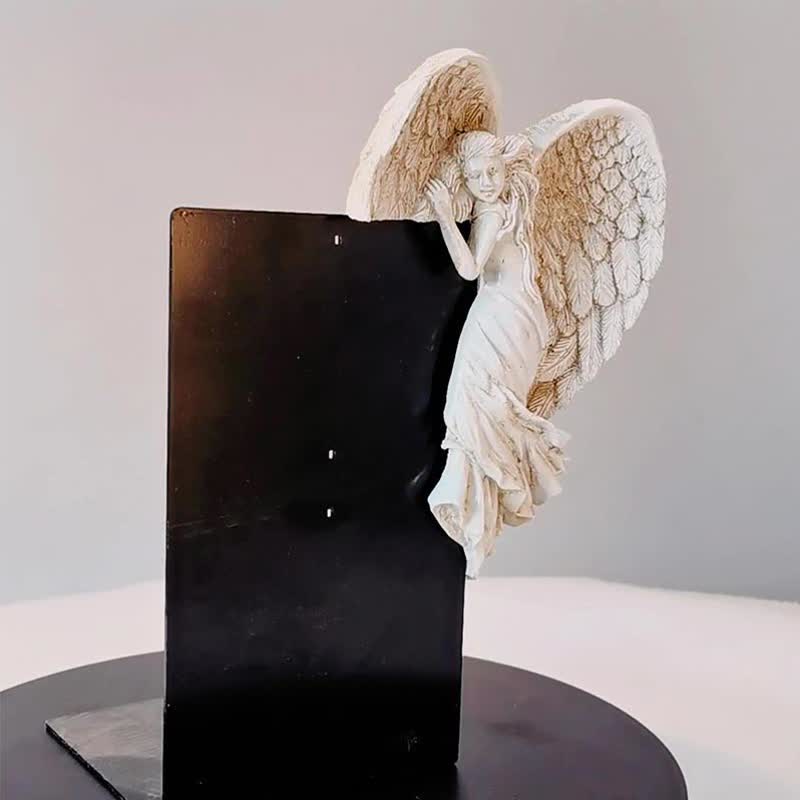 Sculpture de cadre de porte Ownkoti avec ailes d'ange