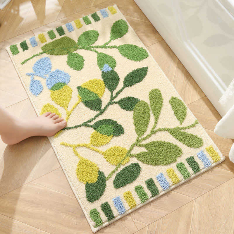 Tapis d'entrée doux et antidérapant Ownkoti Palm