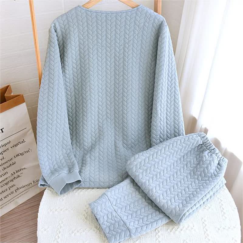 Ensemble pyjama col rond Simple Air Cotton