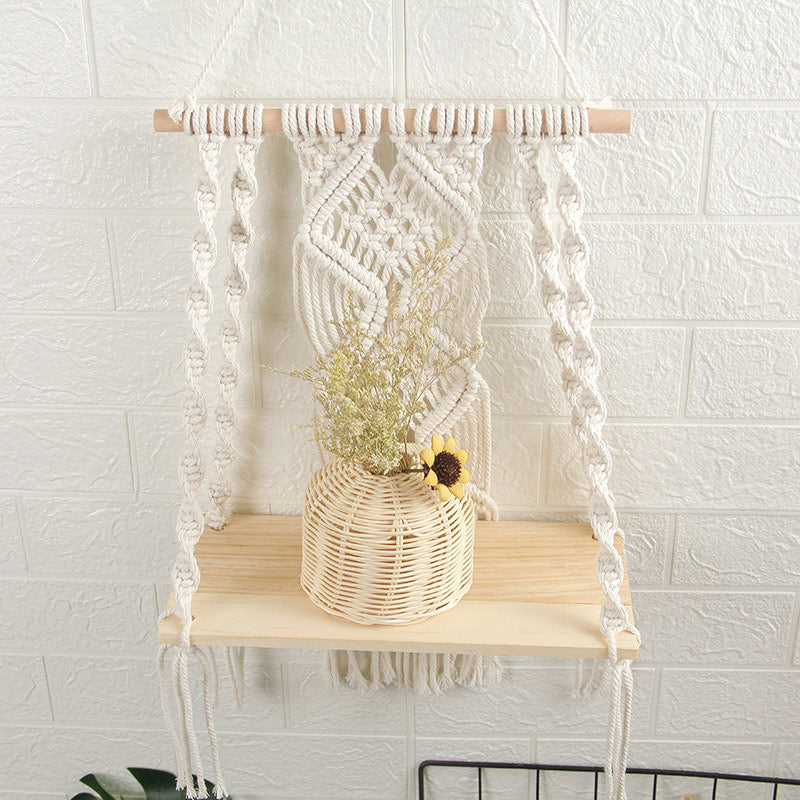 Tapis porte-plante en coton tissé à la main Ownkoti