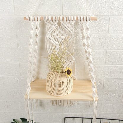 Tapis porte-plante en coton tissé à la main Ownkoti