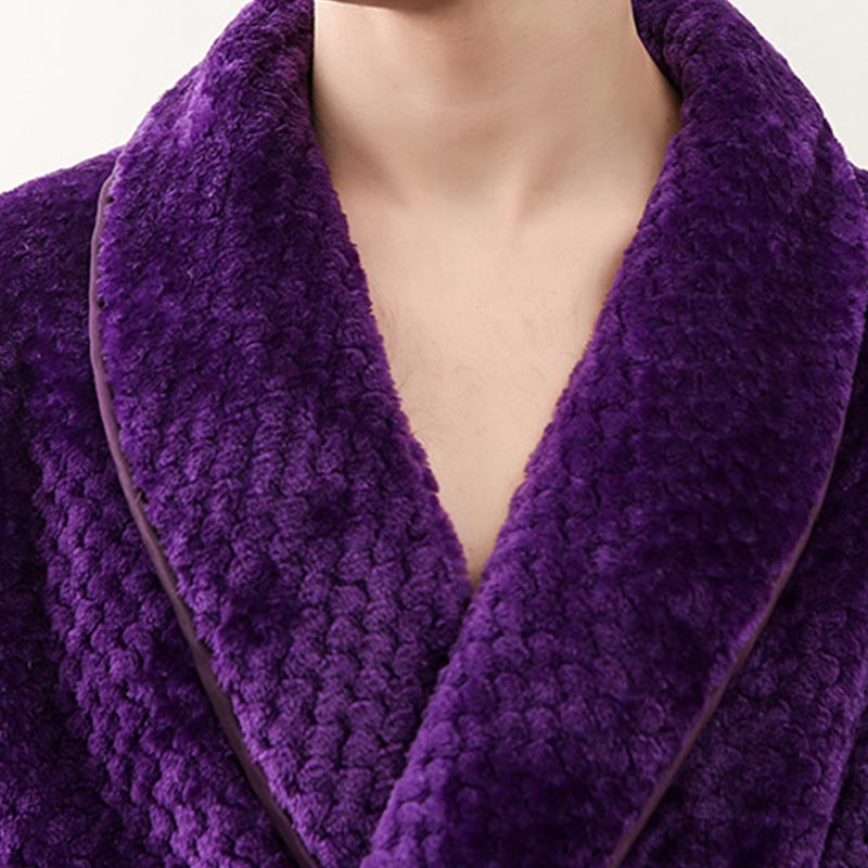Peignoir long en polaire bouffante Ownkoti