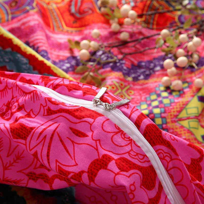 Housse de couette papillon avec taies d'oreiller