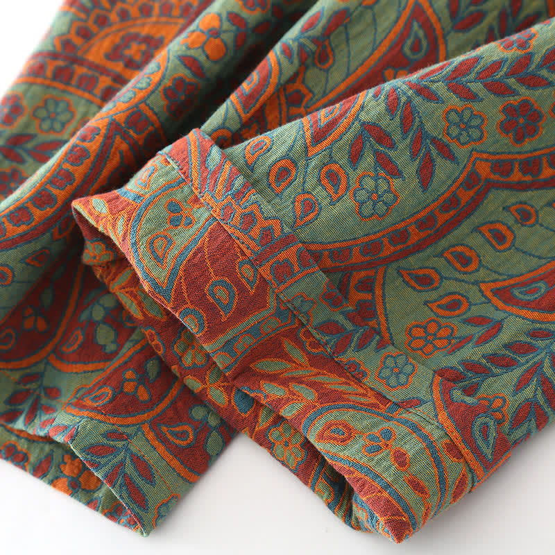 Ensemble de vêtements d'intérieur à col rond avec motif jacquard vintage - image 10
