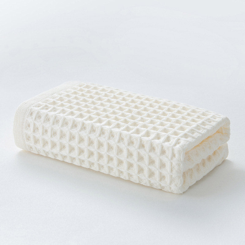Serviettes en coton gaufré unies Ownkoti (lot de 3)