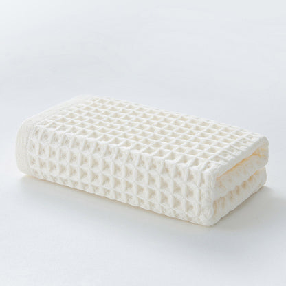 Serviettes en coton gaufré unies Ownkoti (lot de 3)
