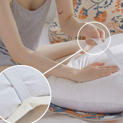 Serviette oreiller à imprimé floral et corde solide (2 pièces)