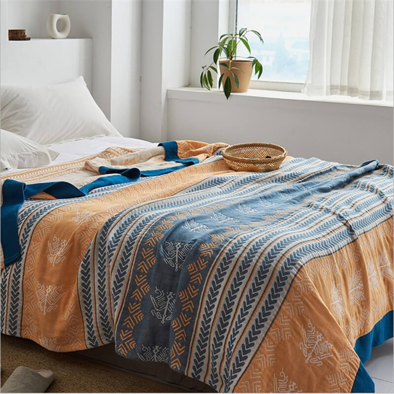 Couette réversible Ownkoti en coton avec structure en épi de blé