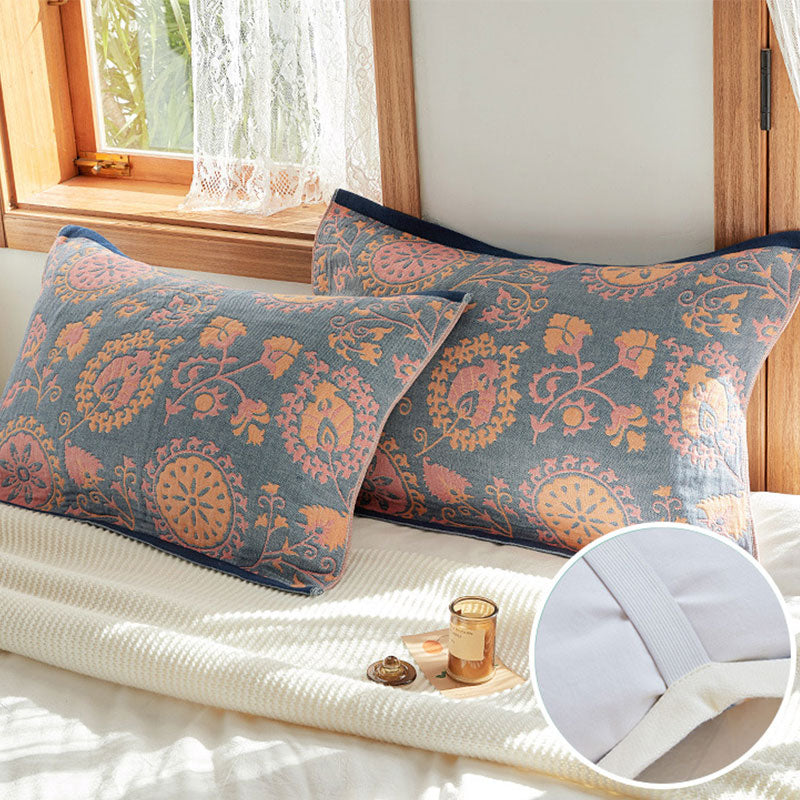 Serviette oreiller à imprimé floral et corde solide (2 pièces)