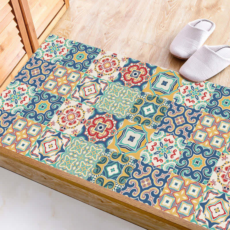 Papier peint et autocollants pour carrelage Ownkoti avec motifs colorés, mixtes, 10 pièces