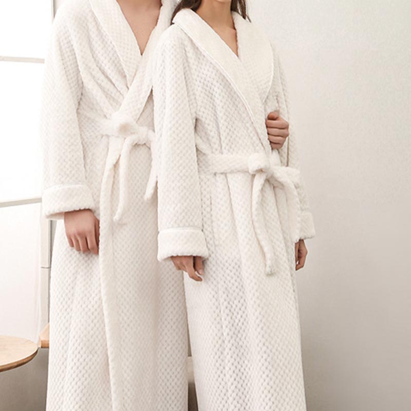 Peignoir long en polaire bouffante Ownkoti