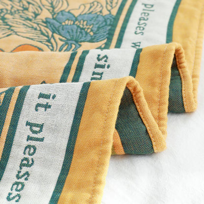 Serviette de bain réversible Ownkoti à motif floral en différentes couleurs