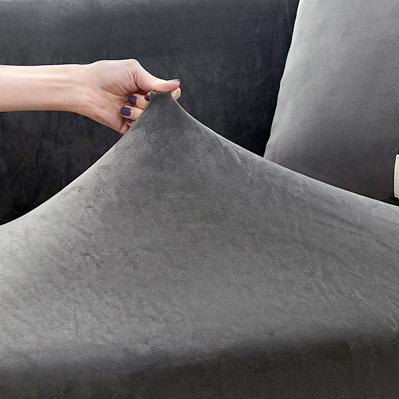 Housse de canapé en daim Ownkoti de couleur pure, élastique