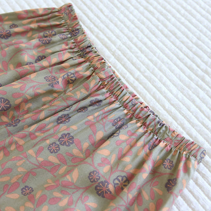 Ensemble de vêtements d'intérieur en coton et soie à fleurs - image 10