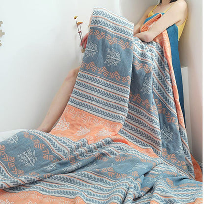 Couette réversible Ownkoti en coton avec structure en épi de blé