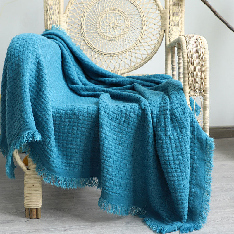 Ownkoti Home Decor – Couverture confortable de couleur unie