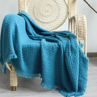 Ownkoti Home Decor – Couverture confortable de couleur unie