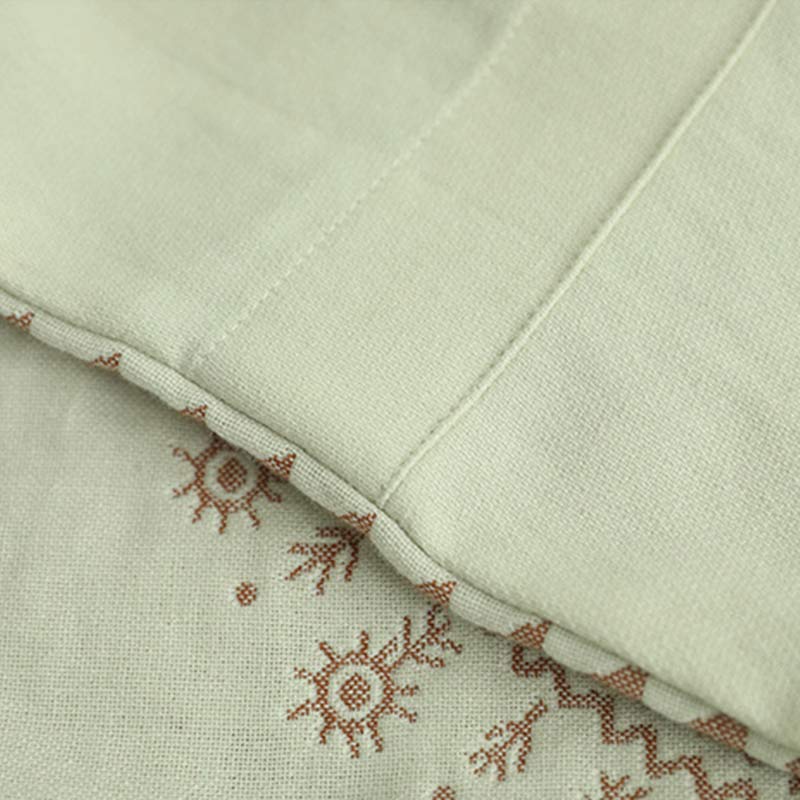 Housse de coussin en coton mandala avec patte de boutonnage (2 pièces)